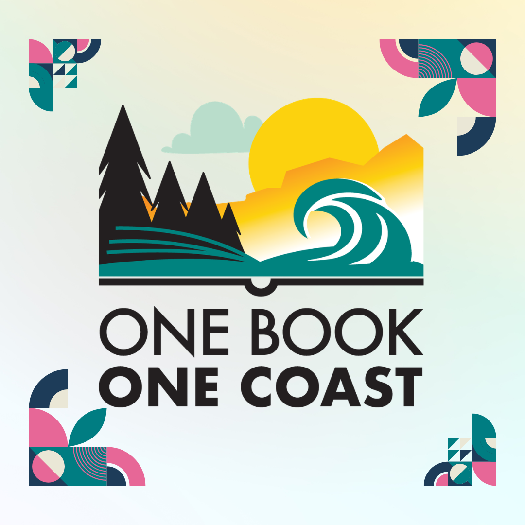 Graphic reading “One Book One Coast” 