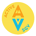 round yellow logo for active san gabriel valley