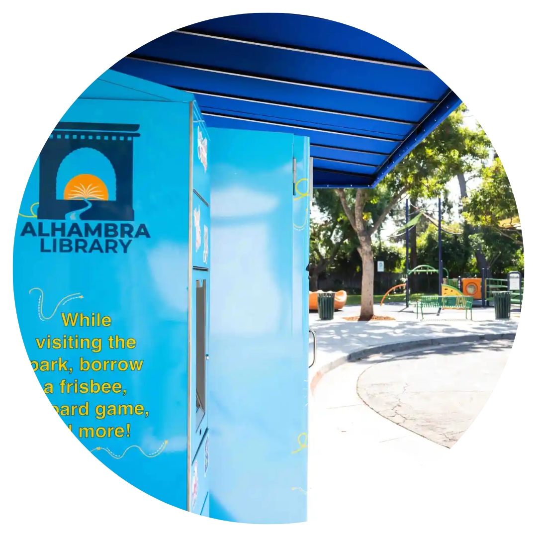 book vending machine alhambra emery park