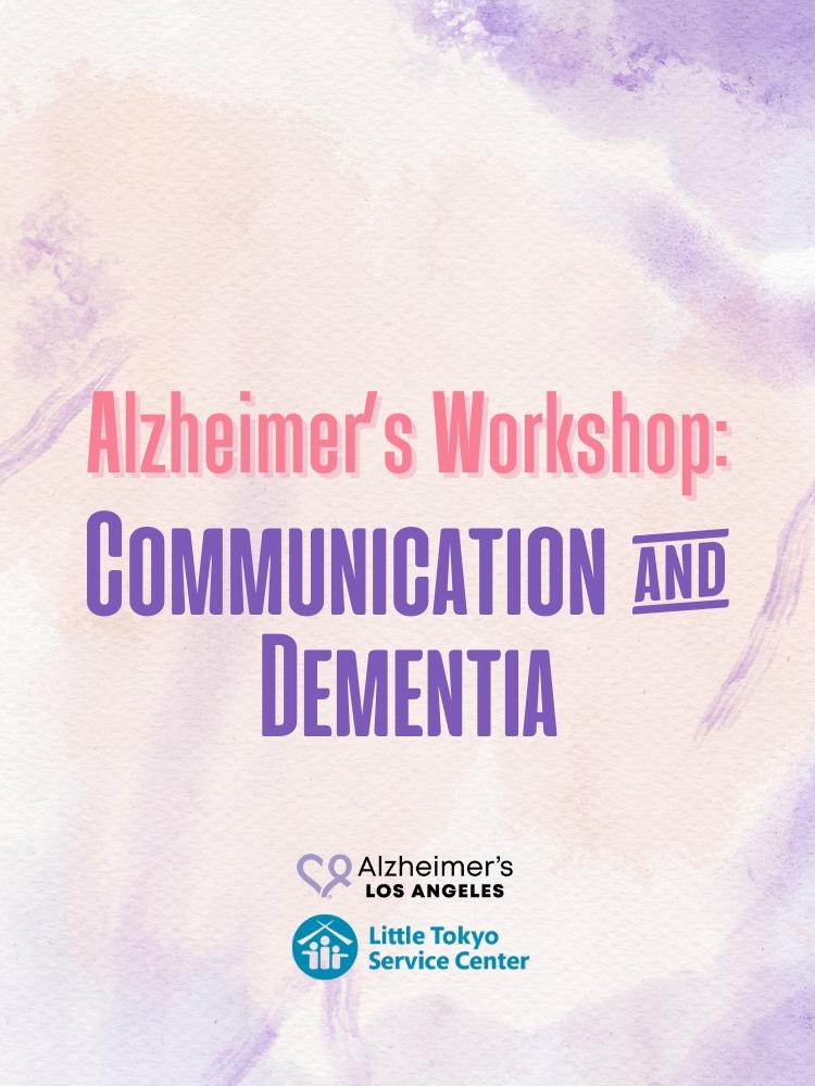 communication and dementia workshop
