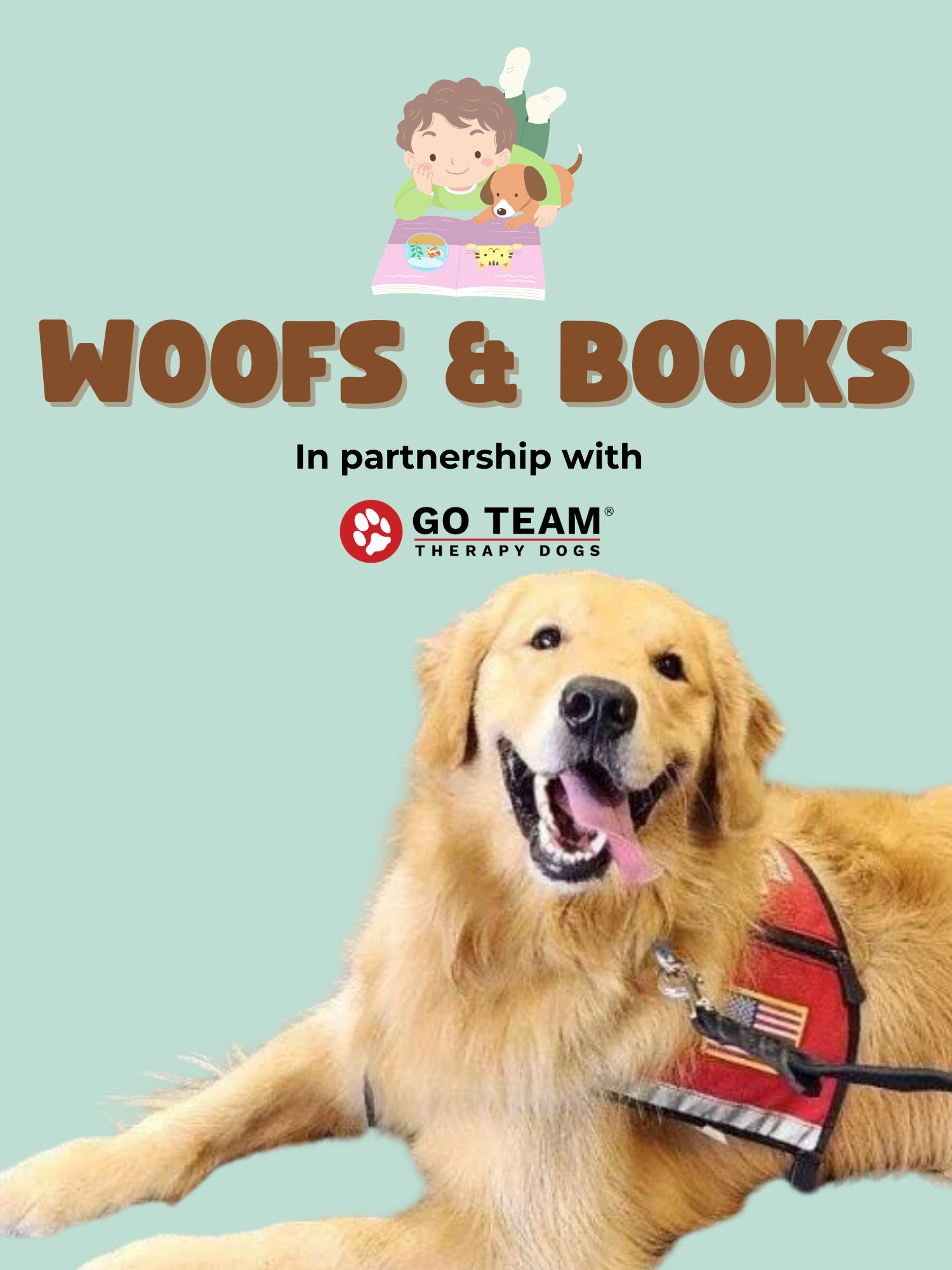 woofs and books reading program