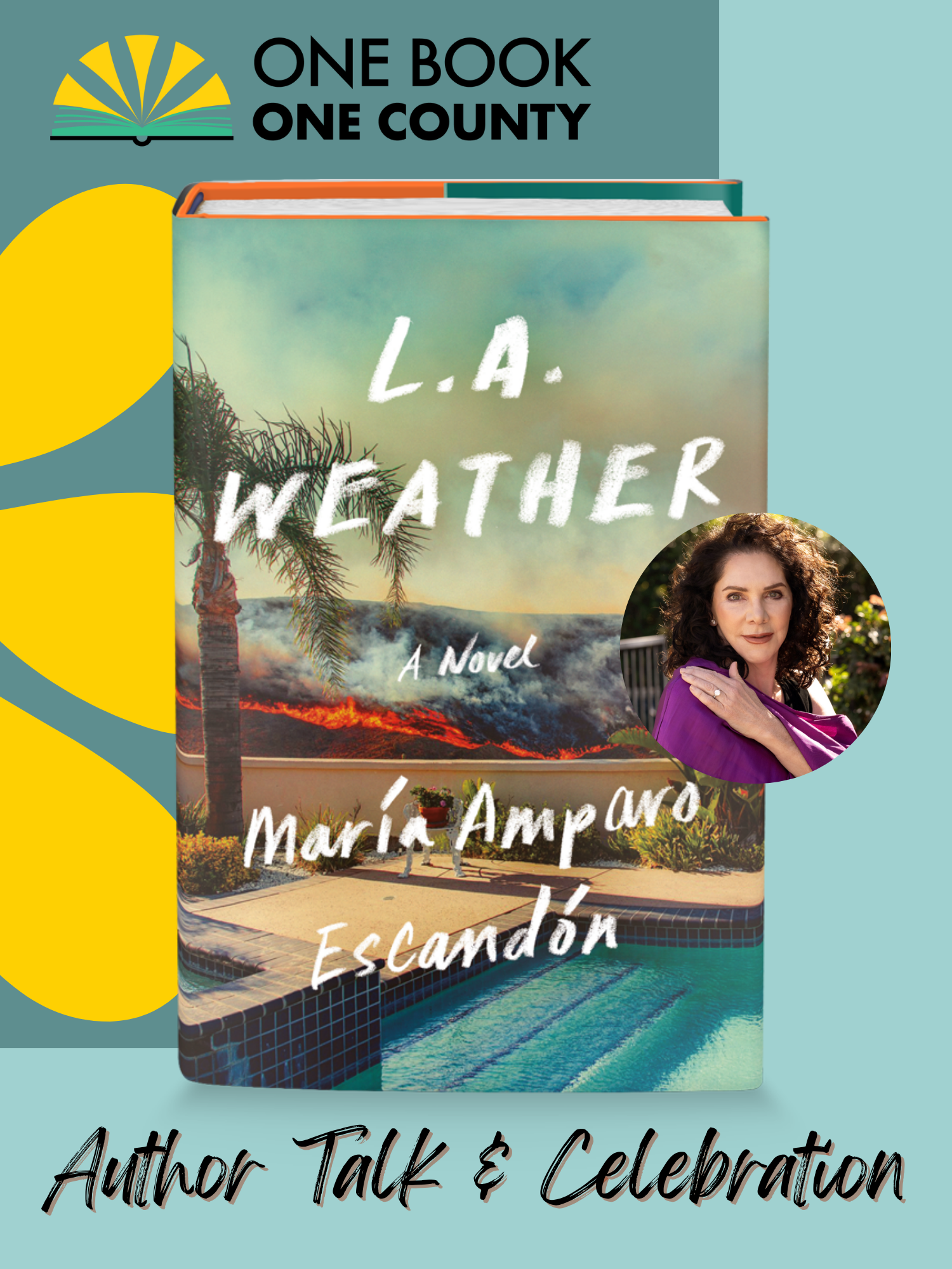 la weather one book one county author talk celebration online event