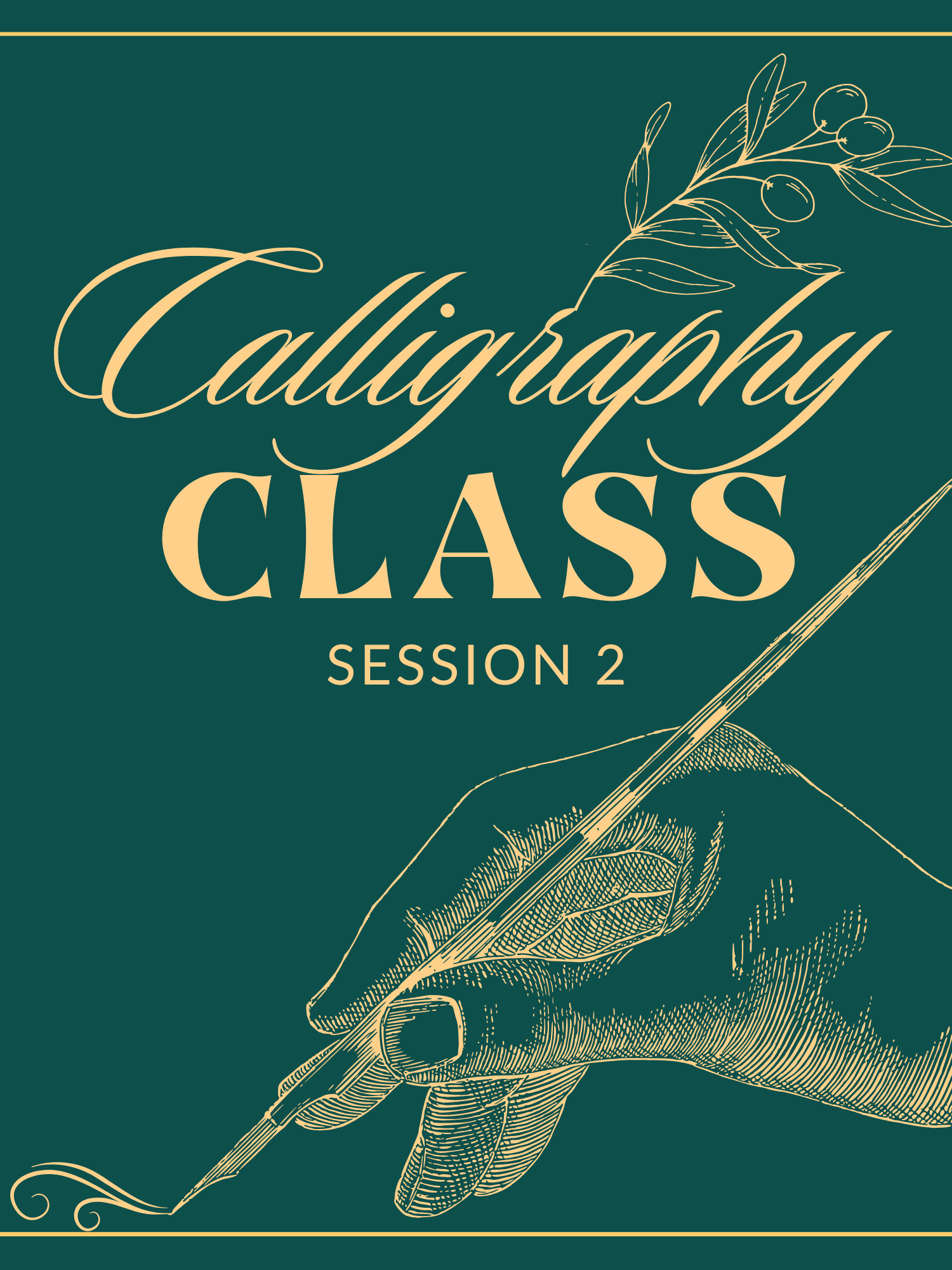 calligraphy class session 2