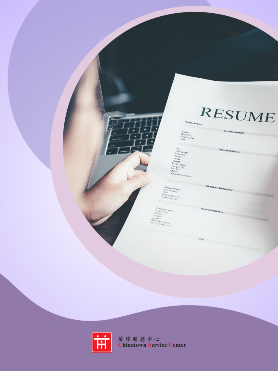 Person holding a resume.