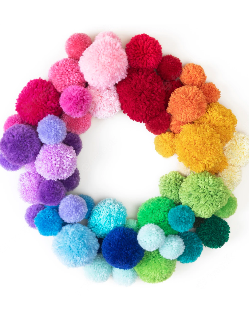 Pom Pom Wreath