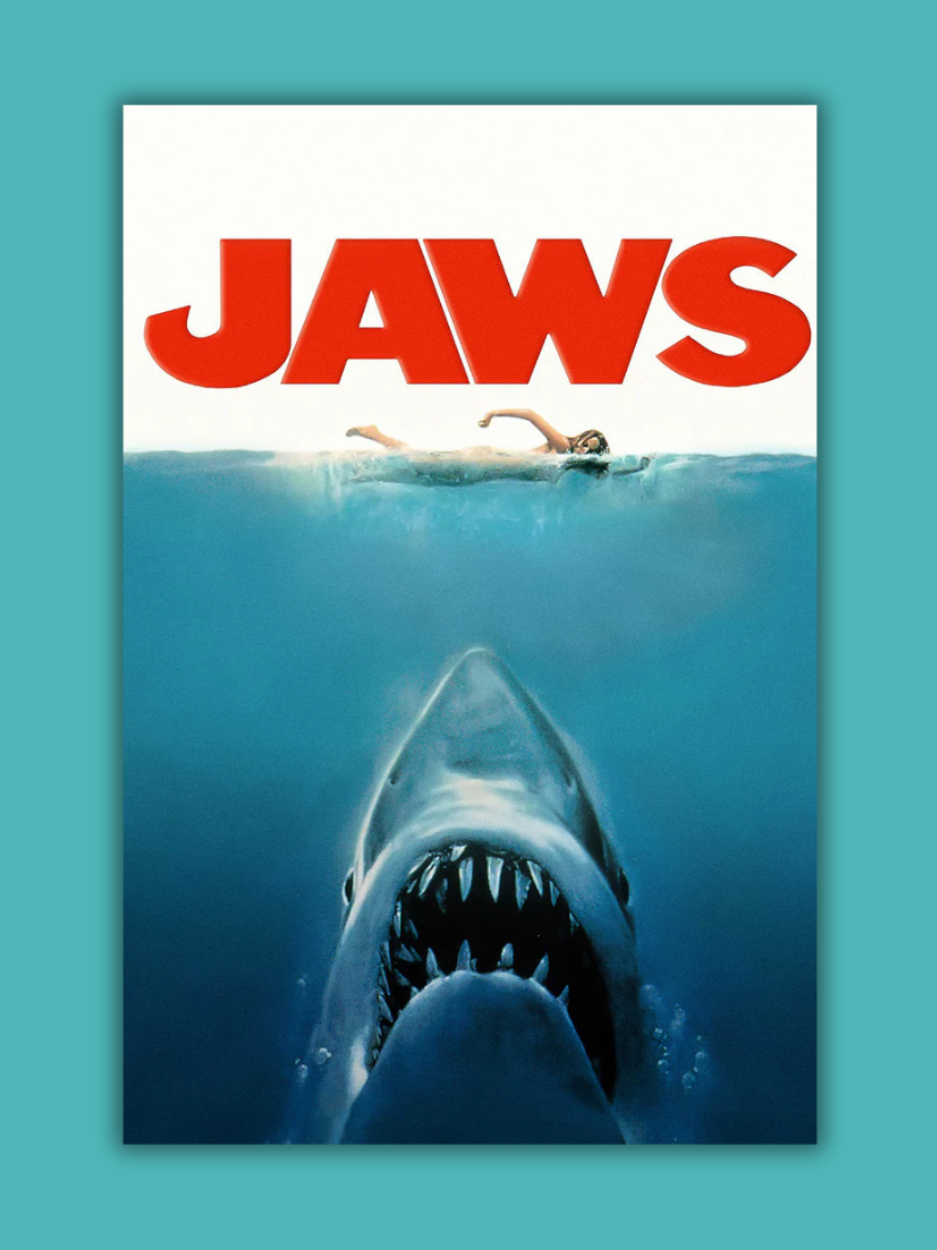Movie poster of Jaws.