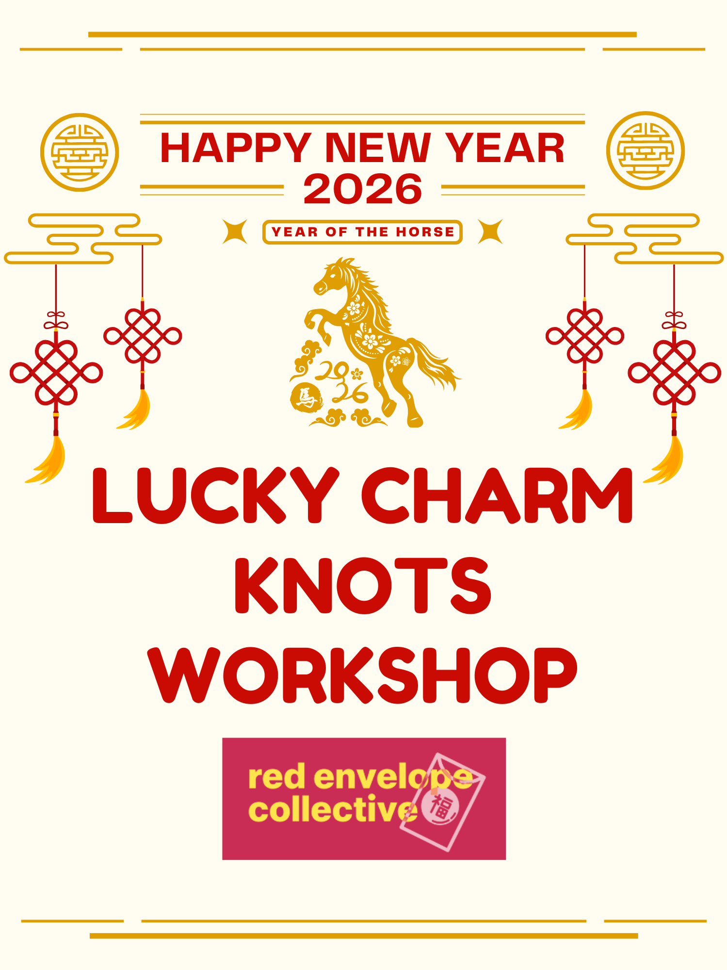 lucky charm knots workshop