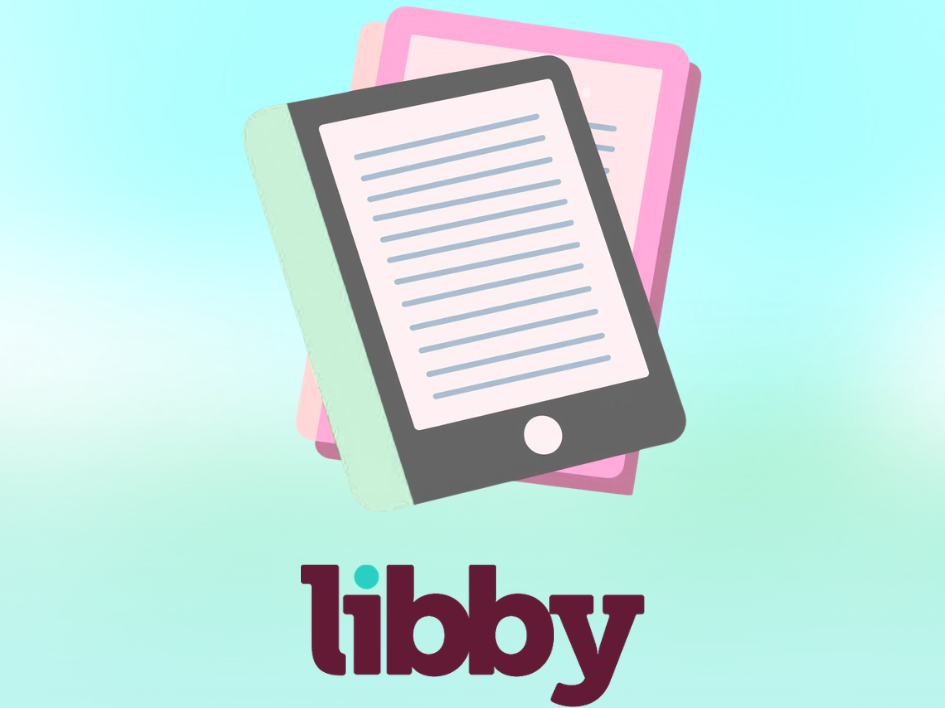 eReader devices above Libby app logo.