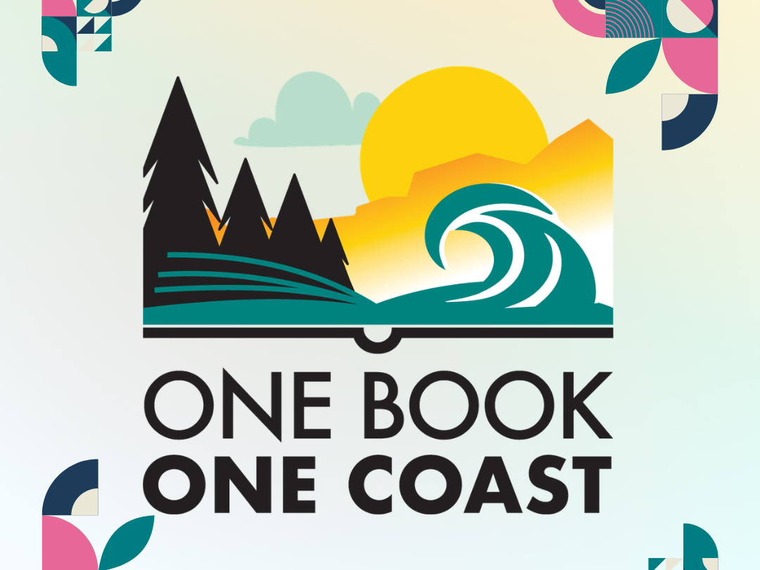 Graphic reading “One Book One Coast” 